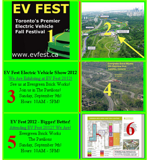 EV Fest Electric Vehicle Show Link Samples with Reference Numbers