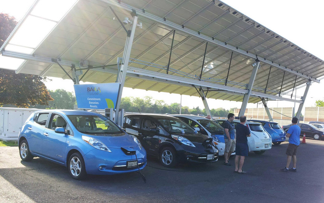 A portion of The Charging and Exhibit Space for EV Fest 2013 at BAKA Communications