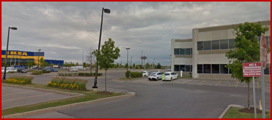 Entrance to Conservation Authority Parking, at the Charging Stations - North Side