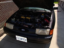 Ken Roach's Escort EV with new Power Battery Installation