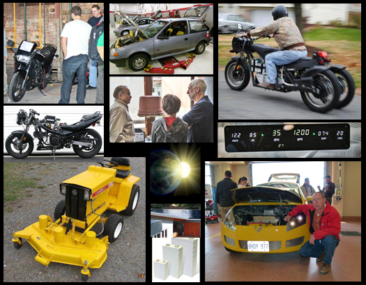 Electric Tractors, Custom EV Motorcycles, EV Prototypes, Motorcycle Conversions, Solar Power, Batteries, and more!