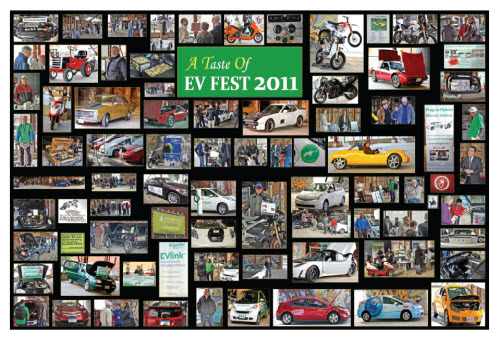 EV Fest Electric Vehicle Show Sample Poster Image - A Taste of EV Fest 2011