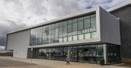 Main Entrance for Harry Howell Arena