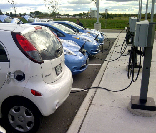 A Typical Busy Day at the Charging Station at the Arena (When an Event is held there!)